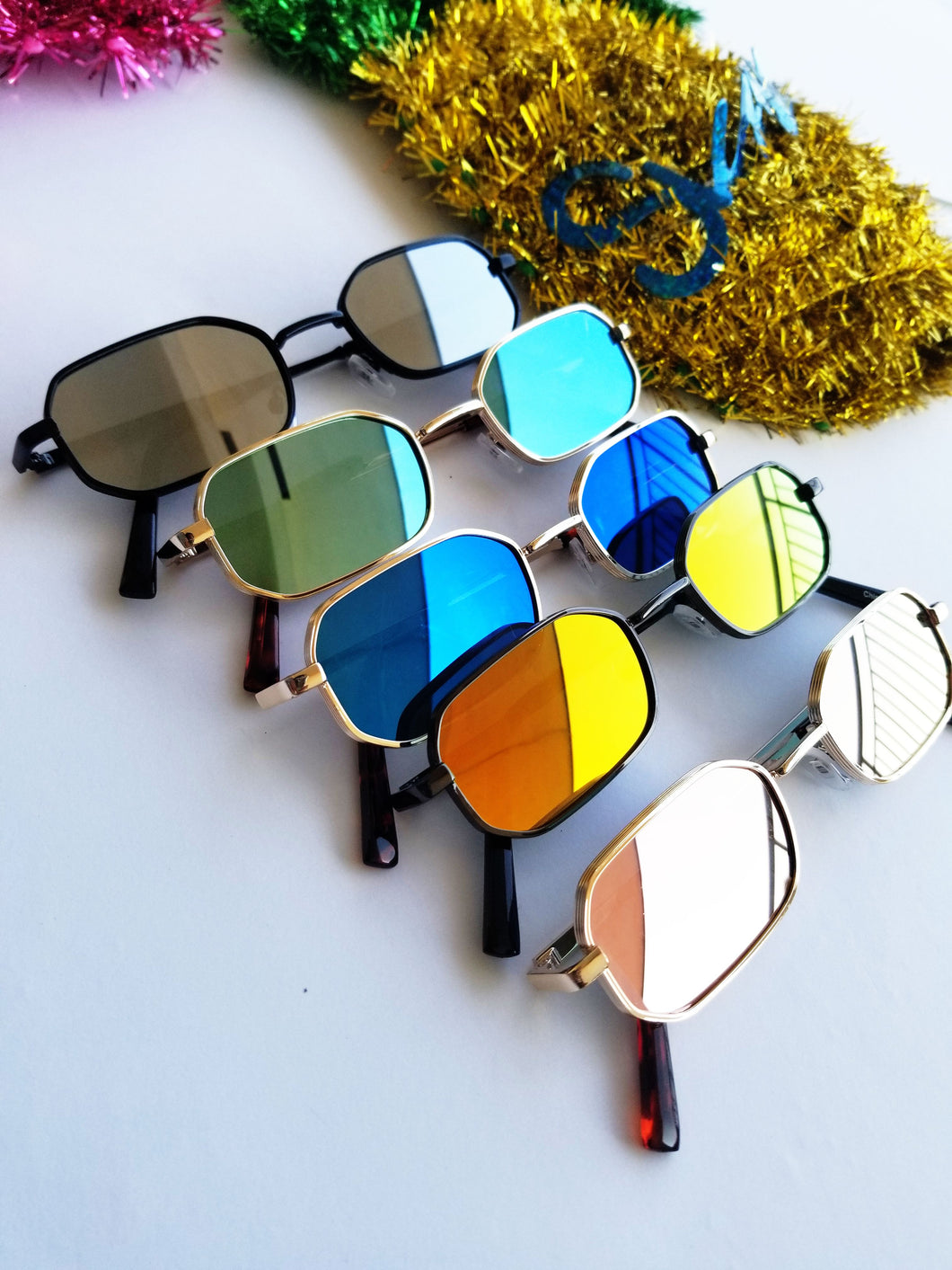 90s Square Metal Sunglasses - LoveDaniAlexa 