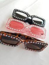 Load image into Gallery viewer, Rectangle Pearl Sunglasses - LoveDaniAlexa 